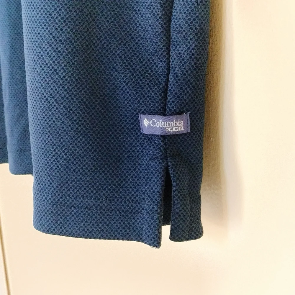Columbia XCO Performance Mens Navy Polo Shirt XL Golf Hiking Camping Outdoors